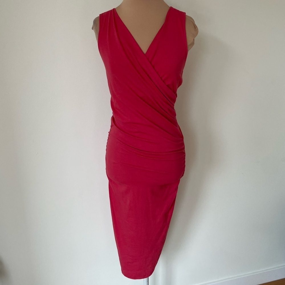 Michael Stars Anthropologie Sleeveless Cross Over Surplice Cotton Dress Size XS